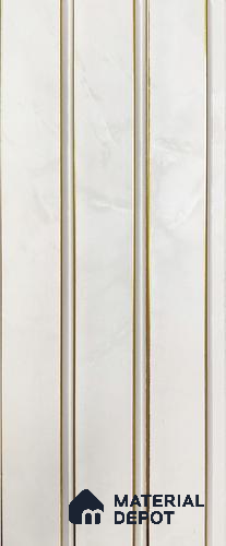 White Plain Colour Louver PN 05308 8 ft x 4.8 inch Charcoal Panel - 12 mm | Suitable for Feature Wall, TV Unit & Living Room | Width is Subjected to 5% Variation