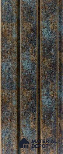 Multi Colour Metallic Louver PN 05309 8 ft x 4.8 inch Charcoal Panel - 12 mm | Suitable for Feature Wall, TV Unit & Living Room | Width is Subjected to 5% Variation
