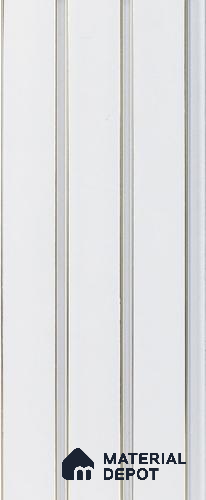 White Plain Colour Louver PN 05310 8 ft x 4.8 inch Charcoal Panel - 12 mm | Suitable for Feature Wall, TV Unit & Living Room | Width is Subjected to 5% Variation