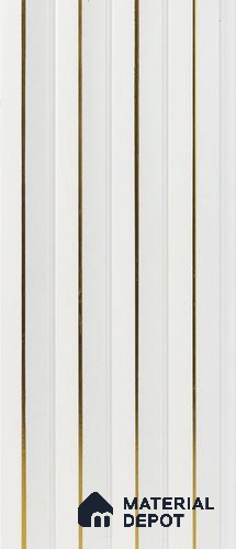 White Plain Colour Louver PN 05312 8 ft x 4.7 inch Charcoal Panel - 12 mm | Suitable for Feature Wall, TV Unit & Living Room | Width is Subjected to 5% Variation