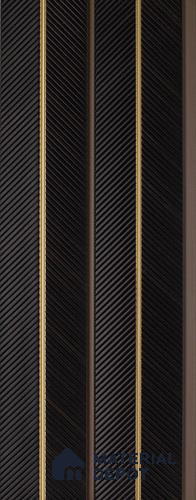 Black Wooden Louver PN 05271 8 ft x 4.7 inch Charcoal Panel - 12 mm | Suitable for Feature Wall, TV Unit & Living Room | Width is Subjected to 5% Variation