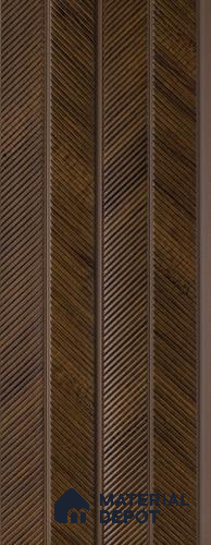 Brown Wooden Louver PN 05272 8 ft x 4.7 inch Charcoal Panel - 12 mm | Suitable for Feature Wall, TV Unit & Living Room | Width is Subjected to 5% Variation