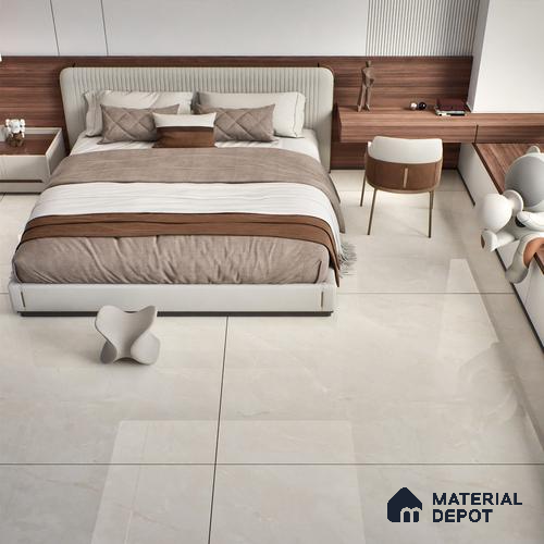 TL 10153 B Oracle Crema Endless 6 ft x 4 ft Glossy Finish PGVT Vitrified Tile - 9 mm | Adhesive and Spacers Must be Used During Installation