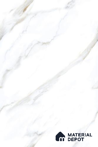 Marble Floor & Wall Tile TL 09634 Rocco White 6 ft x 4 ft Infinia Finish Vitrified Large Format Tile - 9 mm | 3 Random Design | Suitable For Living Room, Bedroom, Dining Area | Adhesive and Spacers Must be Used During Installation