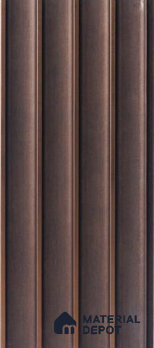Brown Rustic Louver PN 05297 8 ft x 4.9 inch Charcoal Panel - 12 mm | Suitable for Feature Wall, TV Unit & Living Room | Width is Subjected to 5% Variation