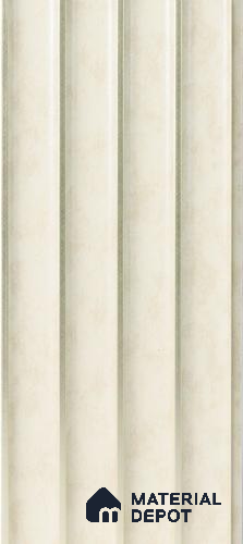 Cream Rustic Louver PN 05299 8 ft x 4.9 inch Charcoal Panel - 12 mm | Suitable for Feature Wall, TV Unit & Living Room | Width is Subjected to 5% Variation