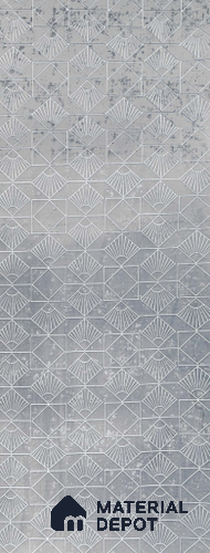 Grey Patterned Look PN 01568 8 ft x 4 ft Velvet Finish Decorative Wall Panel | Suitable for Feature Wall, TV Unit & Living Room | Plywood backing is Necessary | Width is Subjected to 5% Variation