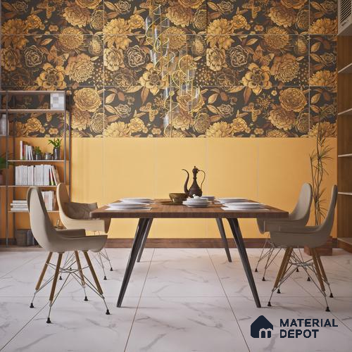 TL 00695 A Aesthetic Arencia Series Plain Orange Matte Finish 4 ft x 2 ft Full Body Vitrified Tile - 9 mm