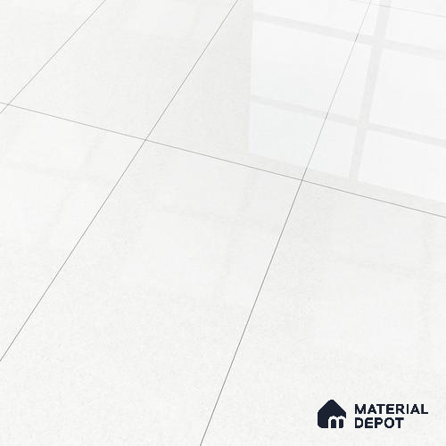 Marble Floor & Wall Tile | TL 05544 Alps Crystal White | 4ft x 2 ft Glossy Finish Vitrified Tile - 9 mm | Suitable For Living Room, Bedroom, Dining Area