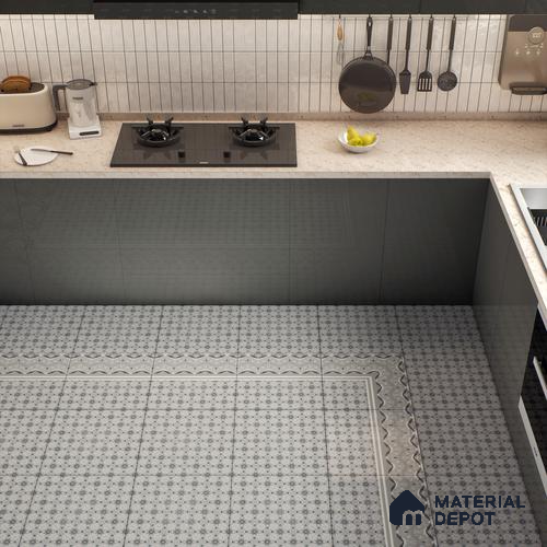 Moroccan Carpet Wall & Floor Tile TL 03082 C Centre 1 ft x 1 ft Matte Finish Digital Ceramic Tile - 9.5 mm | Suitable For Living Room, Kitchen, Bathroom | Please Expect a Slight Variation of Pattern