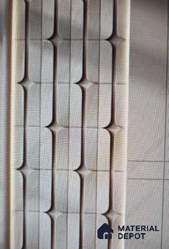 Architectural Groove 9.2 ft x  4.9 ft CNC Made HDHMR - 25 mm