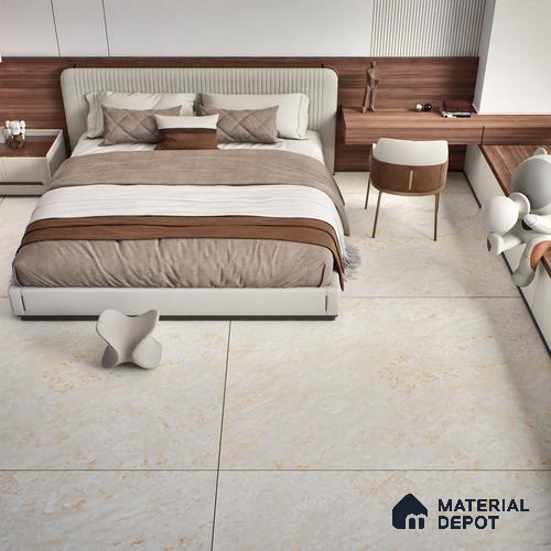 TL 00355 Beige 6 ft x 4 ft Matte Finish Endless Vitrified Wall & Floor Tile - 9 mm | Adhesive and Spacers Must be Used During Installation
