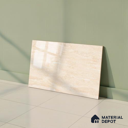 TL 01889 B Marshmallow Light 18 x 12 inch Glossy Finish Ceramic Wall Tile - 6 mm
