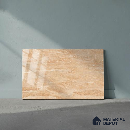 TL 01889 A Beige Dark 18 x 12 inch Glossy Finish Ceramic Wall Tile - 6 mm