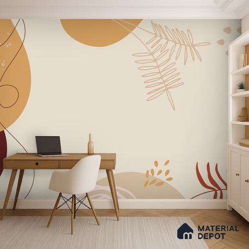 Desert Muse Orchid Mystique | WP 04147 Canvas Texture Finish Tropical Style luxurious Customized size Wallpaper | 250 GSM WP01CNF Paper | (MOQ = 30 Sq. Ft.)