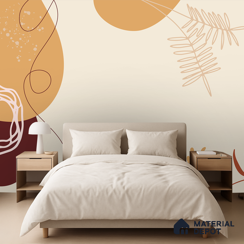 Desert Muse Orchid Mystique | WP 04147 B Non Woven Matte Finish Tropical Style Premium Customized size Wallpaper | 150 GSM WP01MTF Paper | (MOQ = 30 Sq. Ft.)