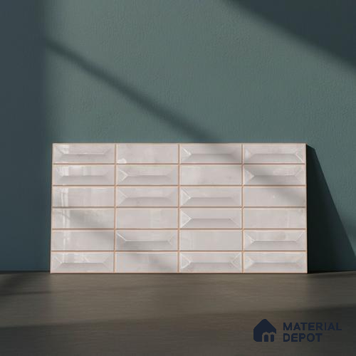 Faux Subway Wall Tile TL 06513 SR GL 8049 24 inch x 12 inch Ceramic Glossy Finish - 8 mm | Suitable for Accent / Feature Walls, Bathroom, Kitchen Wall & Backsplashes | Please Expect a Slight Variation of Pattern