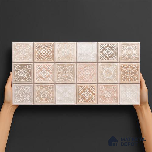 Highlighter Wall Tile TL 06561 B Sapeza Verde HL 2 ft x 1 ft Ceramic Glossy Finish - 8 mm | Suitable for Living Room, Kitchen & Bathroom