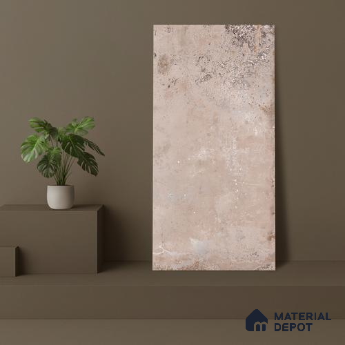 Metallic Floor & Wall Tile TL 06494 Ferro Beige 4 ft x 2 ft Vitrified Matte Finish - 9 mm | Suitable for Living Room, Bedroom, Kitchen & Bathroom