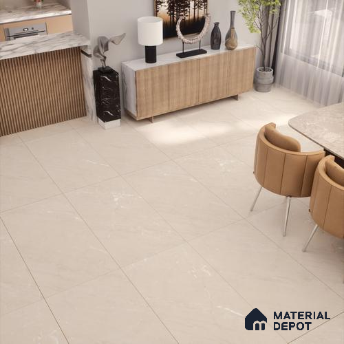 Marble Floor & Wall Tile TL 05617 Beige Polenta 4 ft x 2 ft Matte Finish Vitrified Tile - 9 mm