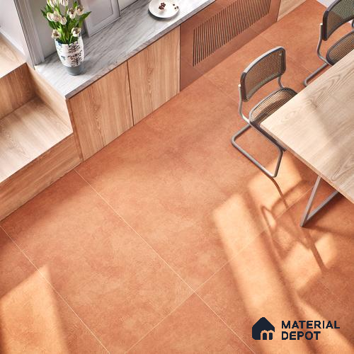 Stone Look Wall & Floor Tile TL 06612 C Azul Orange 4 ft x 2 ft Vitrified Matte Finish - 9 mm | Random 3 | Suitable for Living Room, Bedroom, Bathroom, Kitchen, Dining