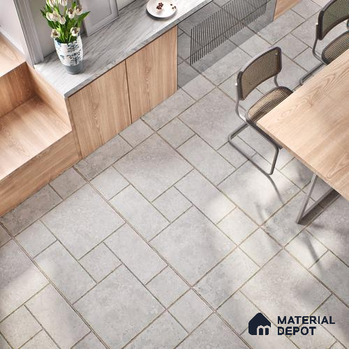 Stone Wall & Floor Tile TL 07201 B Mustang Gris 2 ft x 4 ft Vitrified Matte Finish - 9 mm | Suitable For Living Room, Bedroom, Dining Area