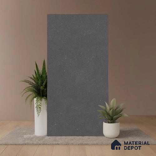 Punch Floor & Wall Tile TL 08031 G Saga Charcoal 4 ft x 2 ft Matte Finish Vitrified Tile - 9 mm | Suitable For Living Room, Bedroom, Bathoom
