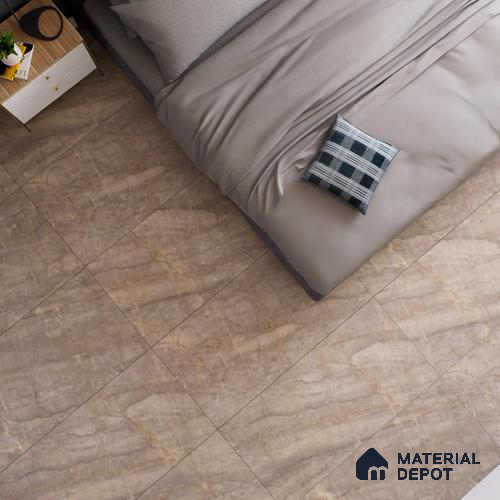 Marble Floor & Wall Tile TL 05619 B Brown Sagon 4 ft x 2 ft Matte Finish Vitrified Tile - 9 mm