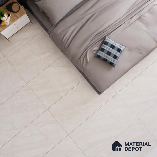 Marble Floor & Wall Tile TL 05619 Bianco Sagon 4 ft x 2 ft Matte Finish Vitrified Tile - 9 mm