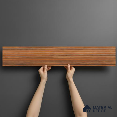 Wood Look Floor Tile TL 06578 C Ipe Out Nature 35 Inch x 6 Inch Vitrified Matte Finish - 9 mm | 2-3 mm Spacer is Mandatory