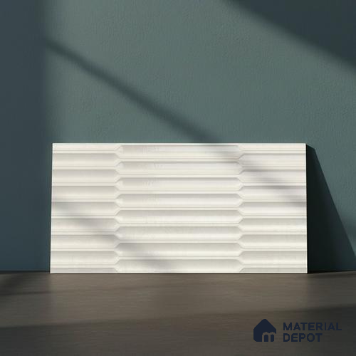 Faux Subway Wall Tile TL 06508 C SR GL 8072 24 inch x 12 inch Ceramic Glossy Finish - 8 mm | Suitable for Accent / Feature Walls, Bathroom, Kitchen Wall & Backsplashes | Please Expect a Slight Variation of Pattern