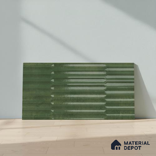 Faux Subway Wall Tile TL 06508 E  SR GL 8091 24 inch x 12 inch Ceramic Glossy Finish - 8 mm | Suitable for Accent / Feature Walls, Bathroom, Kitchen Wall & Backsplashes | Please Expect a Slight Variation of Pattern