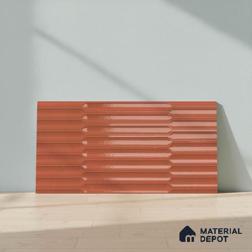 Faux Subway Wall Tile TL 06508 F  SR GL 8095 24 inch x 12 inch Ceramic Glossy Finish - 8 mm | Suitable for Accent / Feature Walls, Bathroom, Kitchen Wall & Backsplashes | Please Expect a Slight Variation of Pattern