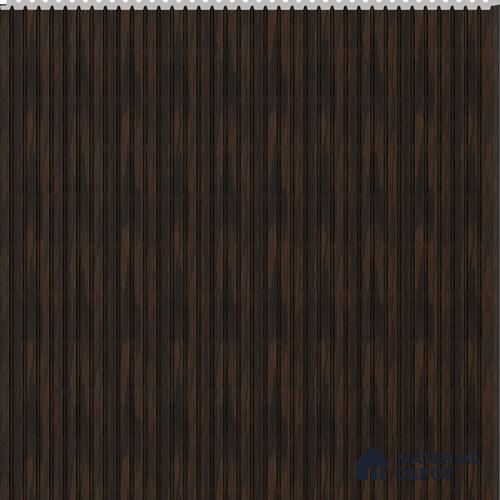 Dark Walnut Wooden Louver PN 02734 D 8 ft x 12 inch Charcoal Panel - 6 mm | Suitable for Feature Wall, TV Unit & Living Room | Width is Subjected to 5% Variation