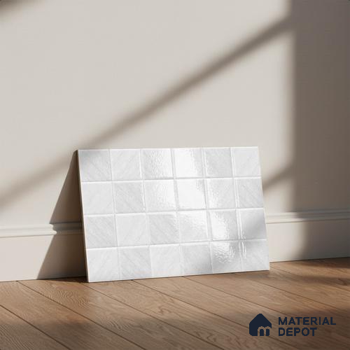 TL 01943 A Blanc White Light 18 x 12 inch Glossy Finish Ceramic Wall Tile - 6 mm