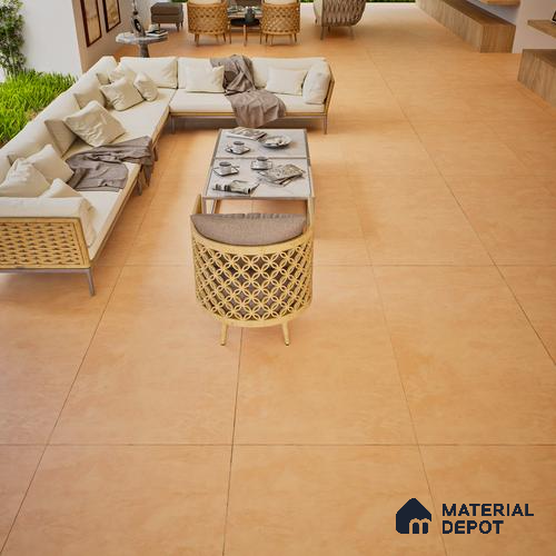 Stone Look Wall & Floor Tile TL 06614 C Neutral Coral 4 ft x 2 ft Vitrified Matte Finish - 9 mm | Random 4 | Suitable for Living Room, Bedroom, Bathroom, Kitchen, Dining