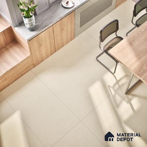 Stone Look Wall & Floor Tile TL 06614 D Neutral Crema 4 ft x 2 ft Vitrified Matte Finish - 9 mm | Random 4 | Suitable for Living Room, Bedroom, Bathroom, Kitchen, Dining
