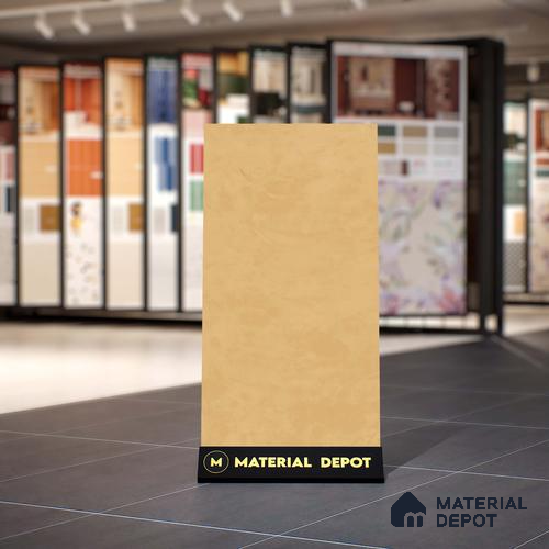 Stone Look Wall & Floor Tile TL 06614 E Neutral Mustard 4 ft x 2 ft Vitrified Matte Finish - 9 mm | Random 4 | Suitable for Living Room, Bedroom, Bathroom, Kitchen, Dining