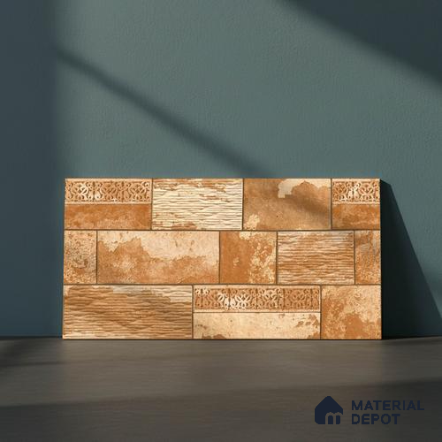 TL 04274 Earth Brown Matte Finish 600 x 300 mm Elevation Wall Cladding Tile - 10 mm