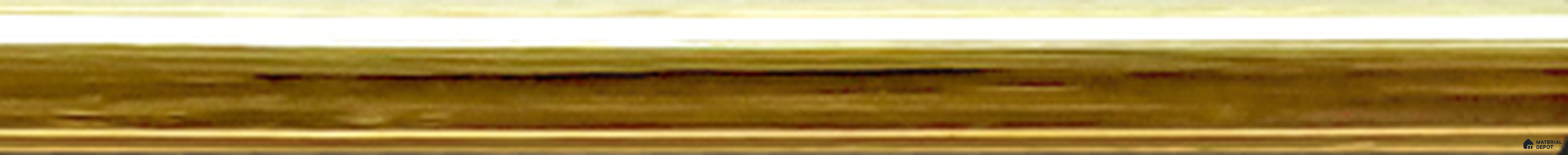 BPL Gold Flat T Square Half Round Brass Tile Profile Glossy Finsh TF 00445 E | 4 ft x 7 mm | Wall Use | 10.93 mm