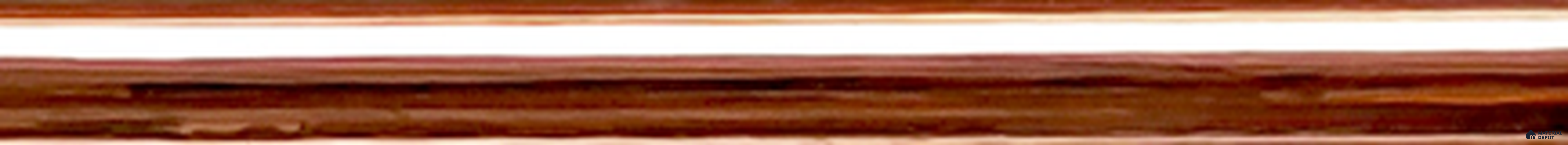 Copper Flat T Square Half Round Brass Tile Profile Glossy Finsh TF 00445 L | 4 ft x 7 mm | Wall Use | 10.93 mm