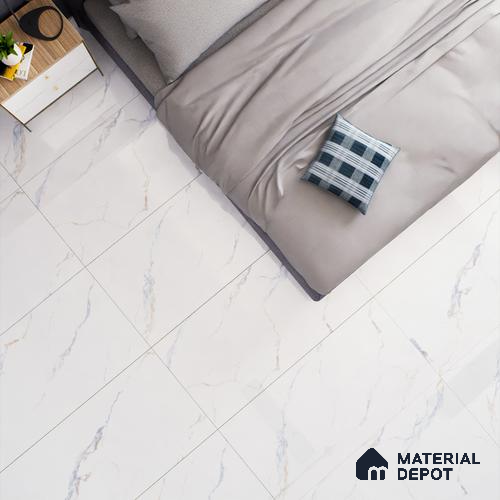 Marble Floor & Wall Tile TL 05575 Satvario Breza 4 ft x 2 ft Glossy Finish Vitrified Tile - 9 mm (Random 4)