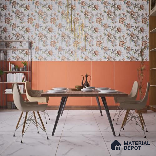 TL 00696 A Brick Blush Series Plain Red Matte Finish 4 ft x 2 ft Full Body Vitrified Tile - 9 mm