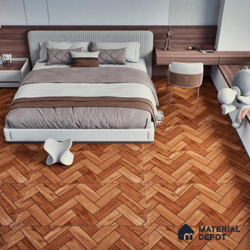 TL 07823 Briks Wood Brown 1200x600 mm Matte Finish Floor & Wall Tile - 9 mm (Random 4)
