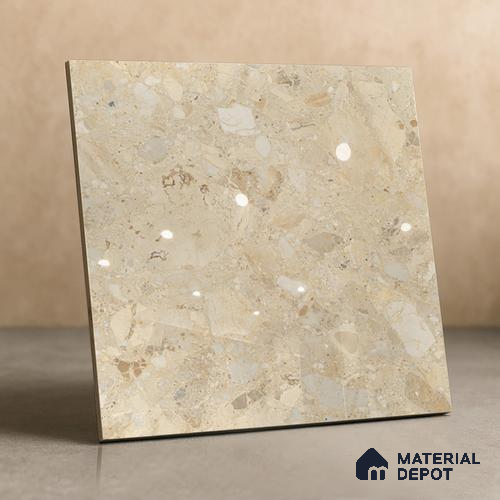 TL 02927 Brown 2 ft x 2 ft Glossy Finish Vitrified Floor & Wall Tile - 9.5 mm
