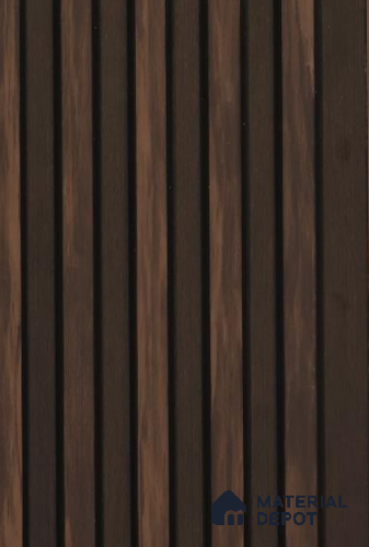 Dark Chocolate Wooden Louver PN 02717 8 ft x 4.6 inch Charcoal Panel - 10 mm | Suitable for Feature Wall, TV Unit & Living Room | Width is Subjected to 5% Variation