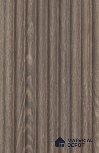 Smoky Walnut Wooden Louver PN 02719 D 8 ft x 4.7 inch Charcoal Panel - 12 mm | Suitable for Feature Wall, TV Unit & Living Room | Width is Subjected to 5% Variation
