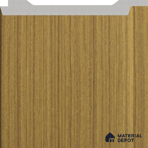 Warm Teak Wooden Louver PN 02735 C 8 ft x 4.8 inch Charcoal Panel - 12 mm | Suitable for Feature Wall, TV Unit & Living Room | Width is Subjected to 5% Variation