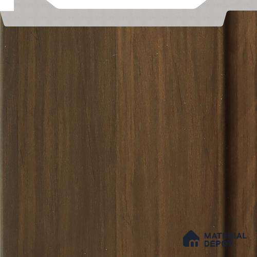 Dark Walnut Wooden Louver PN 02735 D 8 ft x 4.8 inch Charcoal Panel - 12 mm | Suitable for Feature Wall, TV Unit & Living Room | Width is Subjected to 5% Variation