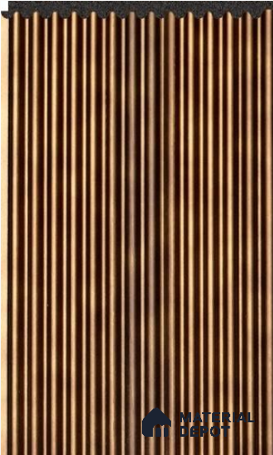 Rich Mahogany Wooden Louver PN 02710 8 ft x 4.4 inch Charcoal Panel - 8 mm | Suitable for Feature Wall, TV Unit & Living Room | Width is Subjected to 5% Variation